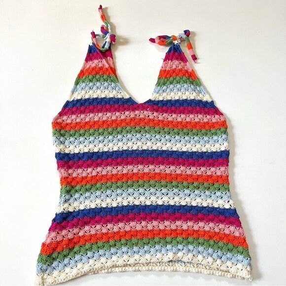 FRNCH Paris Knit Rainbow Tank Medium - Picture 1 of 10